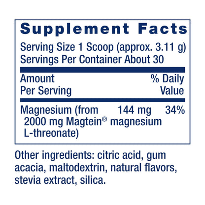 Life Extension Neuro-Mag Magnesium L-Threonate Powder (Tropical Punch) - Ultra-Absorbable Magnesium - Supports Memory, Focus, Cognitive Function & Mood - Maple Wellness Supplements