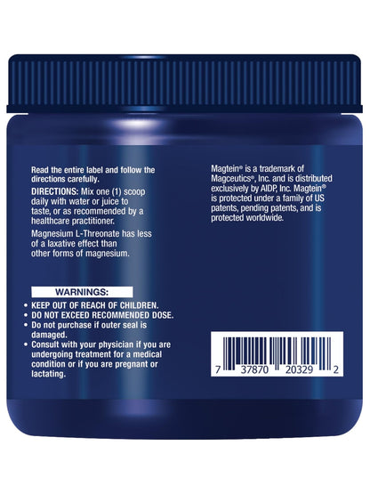 Life Extension Neuro-Mag Magnesium L-Threonate Powder (Tropical Punch) - Ultra-Absorbable Magnesium - Supports Memory, Focus, Cognitive Function & Mood - Maple Wellness Supplements