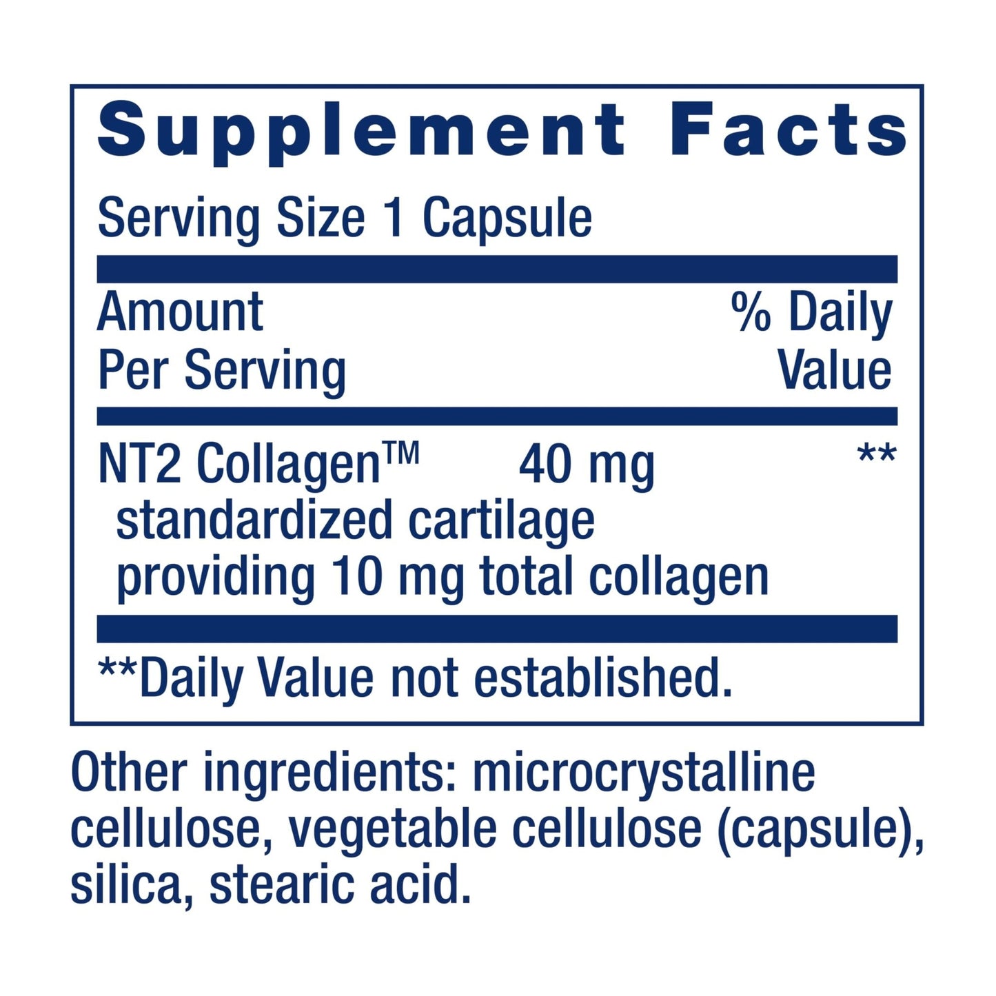 Life Extension NT2 Collagen™, Joint Health Supplement for Joint Comfort & Mobility, Gluten-Free, Non-GMO, 1 Daily, 60 Small Capsules - Maple Wellness Supplements