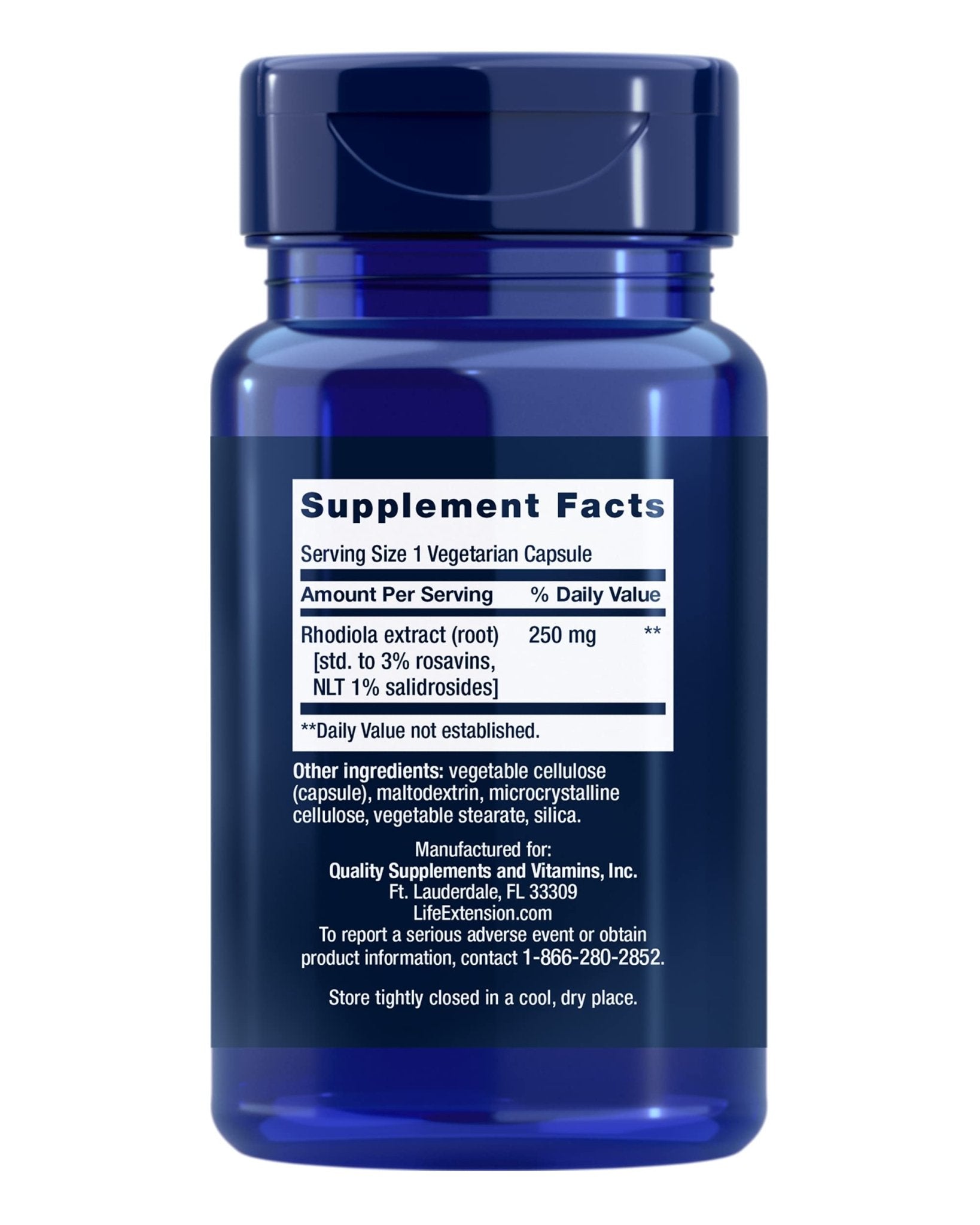 Life Extension Rhodiola and Ashwagandha Extract Bundle, Rhodiola rosea and ashwagandha Supplements, 60 Capsules Each - Maple Wellness Supplements