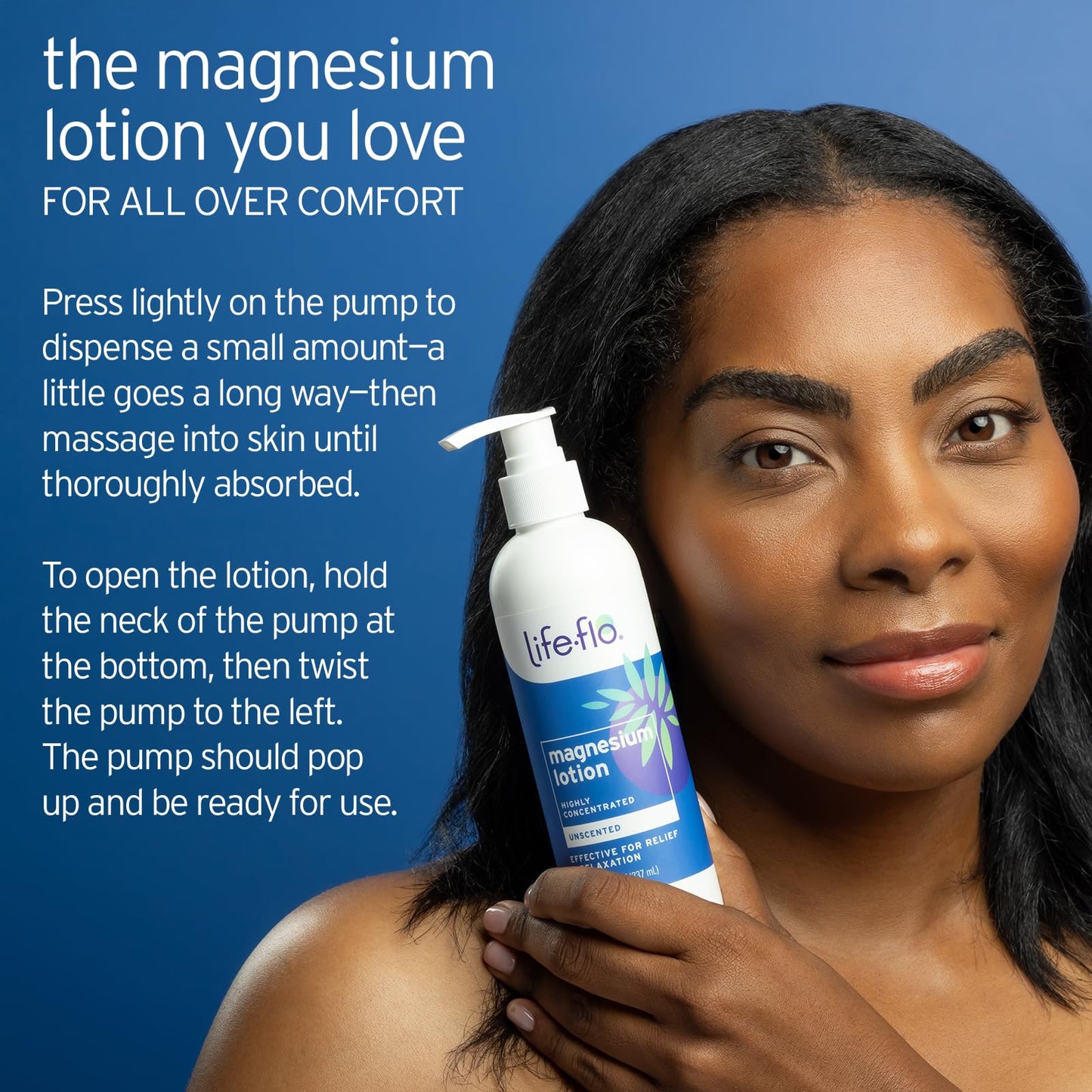 LIFE-FLO Unscented Magnesium Lotion - Highly Concentrated Magnesium Lotion for Kids and Adults - Soothes Overworked Muscles - Maple Wellness Supplements
