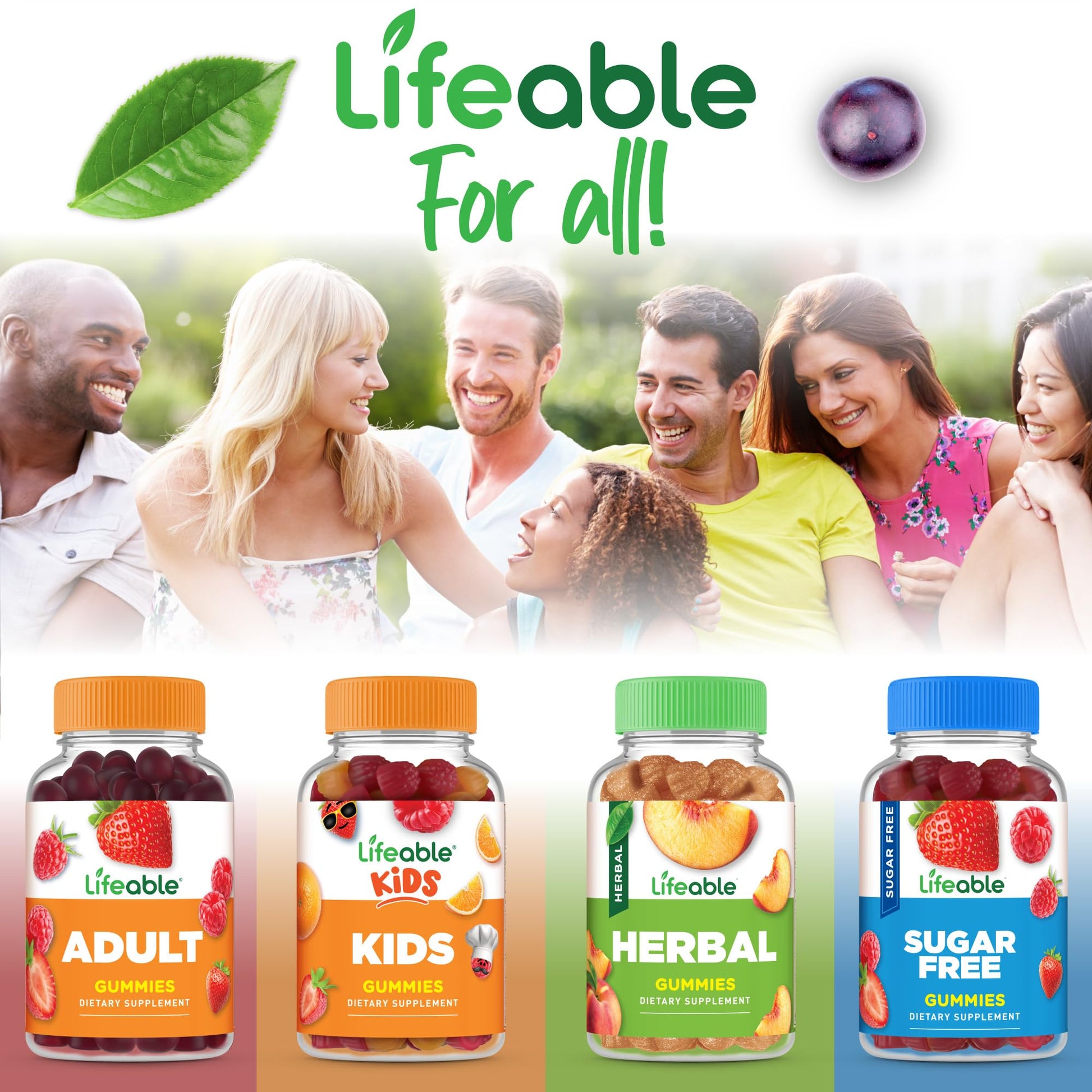Lifeable Probiotics Gummies | 2 Billion CFU | Great Tasting Probiotic Gummies for Women | Probiotic Gummy for Gut Health and Immune Support - Maple Wellness Supplements