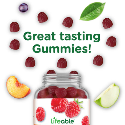 Lifeable Probiotics Gummies | 2 Billion CFU | Great Tasting Probiotic Gummies for Women | Probiotic Gummy for Gut Health and Immune Support - Maple Wellness Supplements