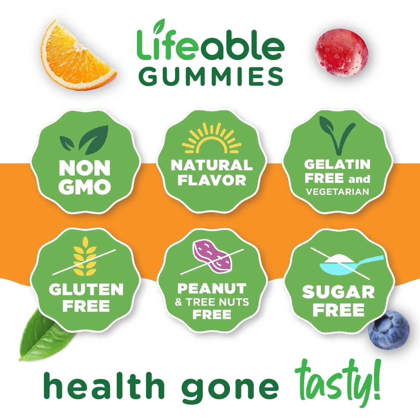 Lifeable Sugar Free Multivitamin for Men Gummies | with Iron and 18 Essential Vitamins and Minerals | Sugar Free Vitamins | 90 Gummies - Maple Wellness Supplements