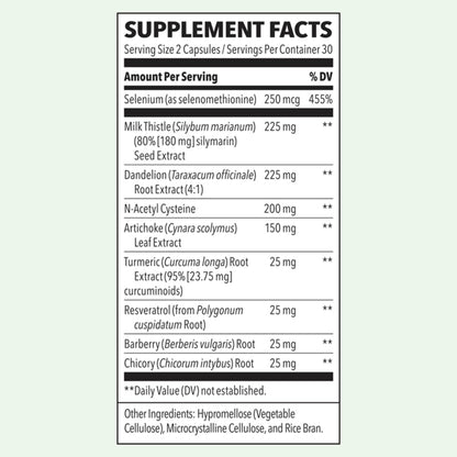 LifeSeasons Puri-T - Liver Cleanse & Detox Support Supplement - Resveratrol N-Acetyl Cysteine Milk Thistle Artichoke & Turmeric - Supports Tissue Regeneration & Healthy Bile - 60 Capsules (Pack of 2) - Maple Wellness Supplements