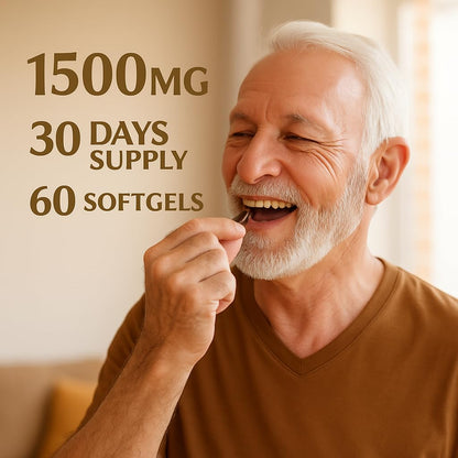 LIGUSTERI 1500 MG Liposomal NAD+, 98%+ Absorption, NAD+ Supplement for Women & Men with TMG, for Aging Defense, Cellular Energy, Heart & Brain Function, Longevity, 120 Softgels - Maple Wellness Supplements