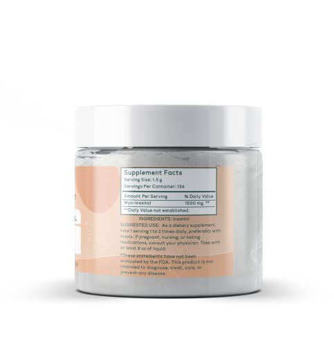 Like Mine Myo-Inositol (7 oz) Vitamin B8, Pure Single Ingredient with No Fillers, Additives - Maple Wellness Supplements