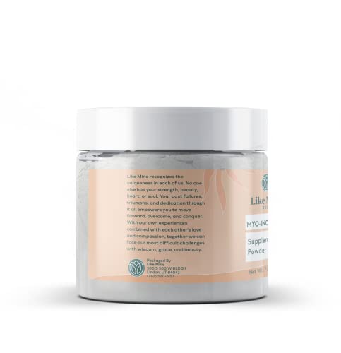 Like Mine Myo-Inositol (7 oz) Vitamin B8, Pure Single Ingredient with No Fillers, Additives - Maple Wellness Supplements