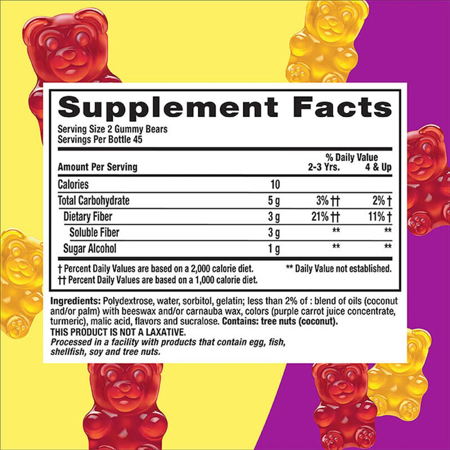 L’il Critters Fiber Daily Gummy Supplement for Kids, for Digestive Support, Berry and Lemon Flavors, 90 Gummies - Maple Wellness Supplements