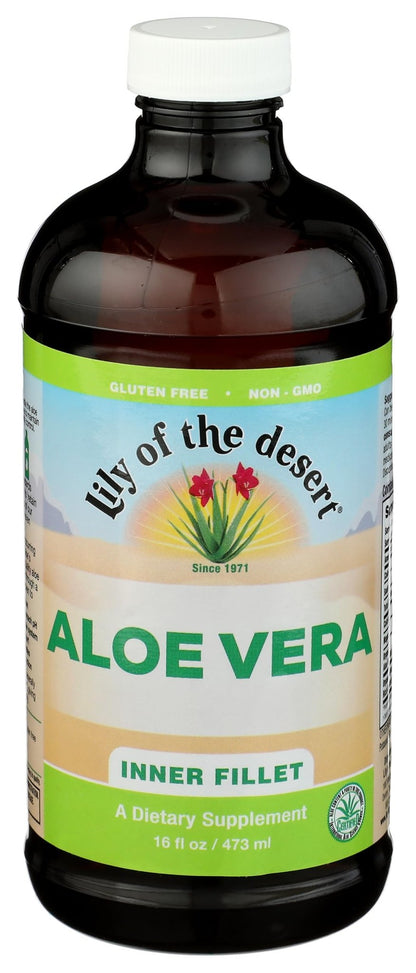 Lily of the Desert Organic Aloe Vera Juice – Inner Fillet, 16 fl oz - Maple Wellness Supplements