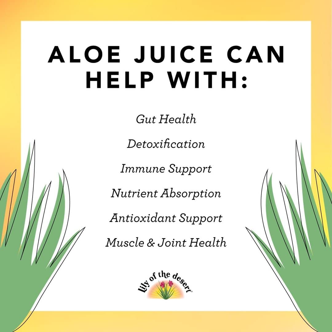 Lily of the Desert Organic Aloe Vera Juice – Inner Fillet, 16 fl oz - Maple Wellness Supplements