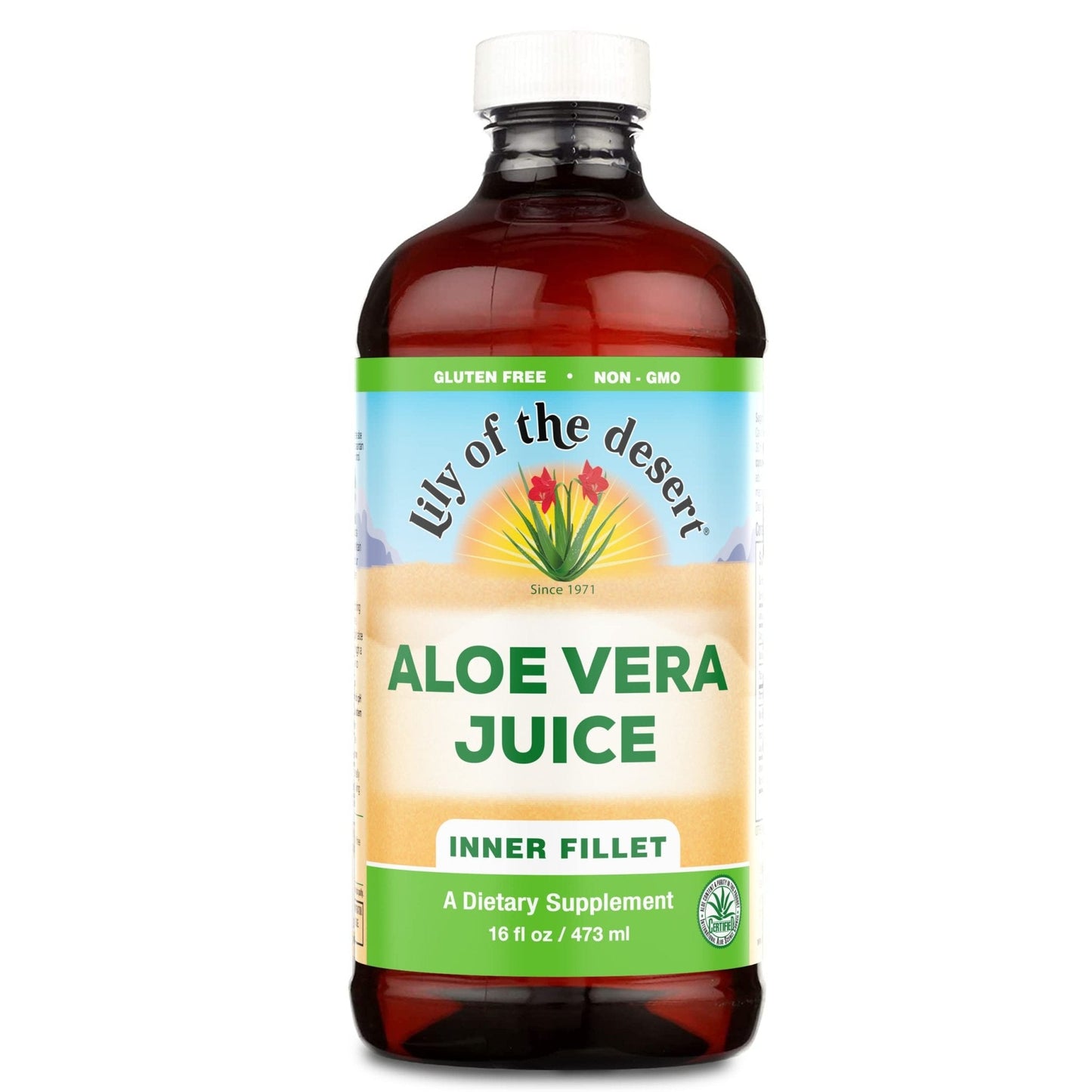 Lily of the Desert Organic Aloe Vera Juice – Inner Fillet, 16 fl oz - Maple Wellness Supplements