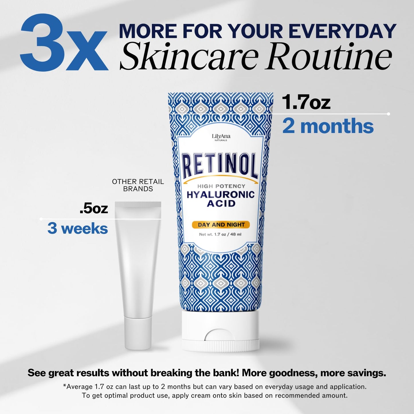 LilyAna Naturals Anti Aging Retinol Face Cream for Women – Wrinkle & Neck Cream for Firming, Retinol Moisturizer - Maple Wellness Supplements