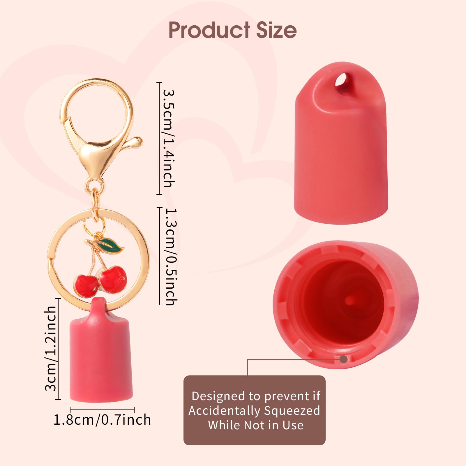 Limpskys keychain cap for Summer Fridays 0.5 Oz Lip Balm,lip gloss cap keychain（No Lip Balm） - Maple Wellness Supplements