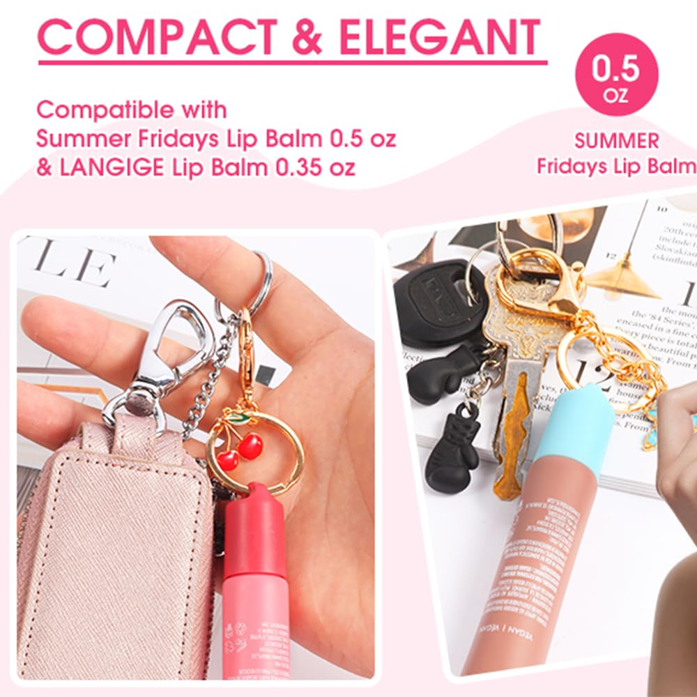 Limpskys keychain cap for Summer Fridays 0.5 Oz Lip Balm,lip gloss cap keychain（No Lip Balm） - Maple Wellness Supplements