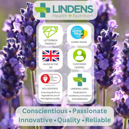 Lindens 500mg Magnesium Tablets | 90s 1-a-Day | Made in The UK | Tiredness, Muscle - Maple Wellness Supplements