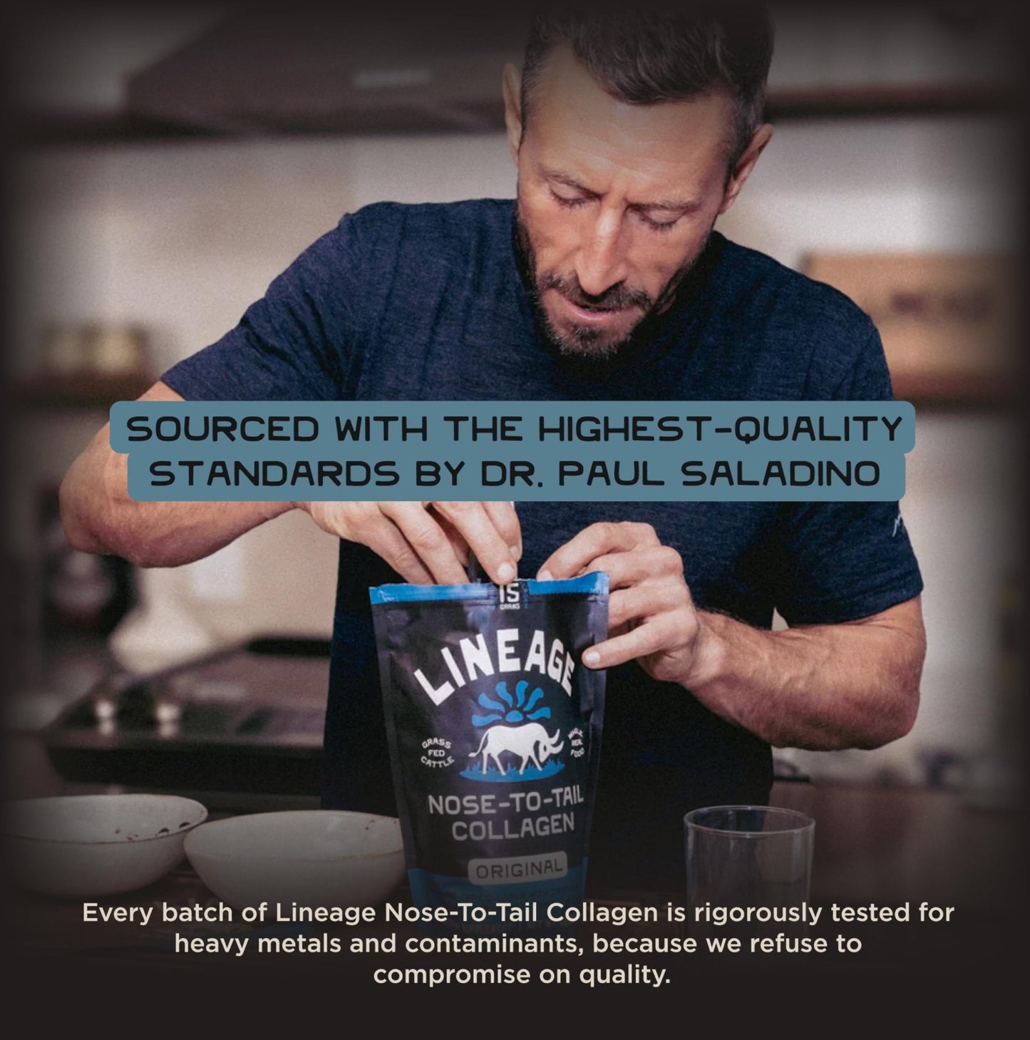 Lineage Provisions 100% Grass Fed Collagen Powder UNFLAVORED – Hydrolyzed Bovine Collagen Peptides with Trachea, Scapula, Eggshell Membrane – Collagen Protein Powder with Vitamin C – 30 Servings - Maple Wellness Supplements