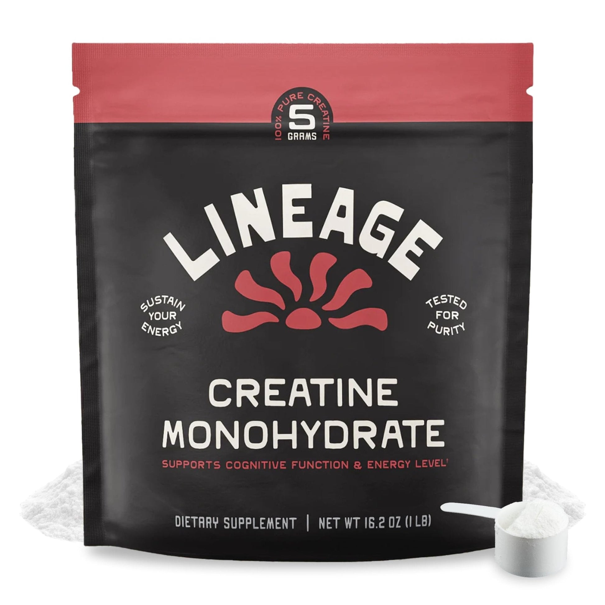 Lineage Provisions Micronized Creatine Monohydrate with Sea Salt - Micronized Creatine Powder for Training & Performance - Maple Wellness Supplements