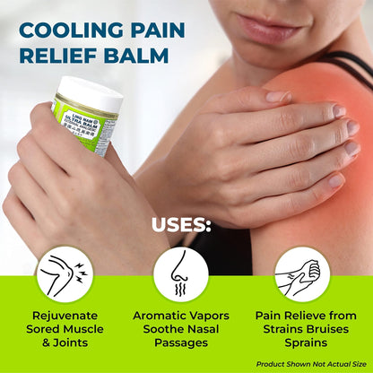 Ling Nam Ultra Balm External Analgesic, for Cooling Pain Relief Simple Backache Arthritis Strains Bruises Sprain, Muscle Pain, Muscle Soreness,0.7oz/19.8g - Maple Wellness Supplements
