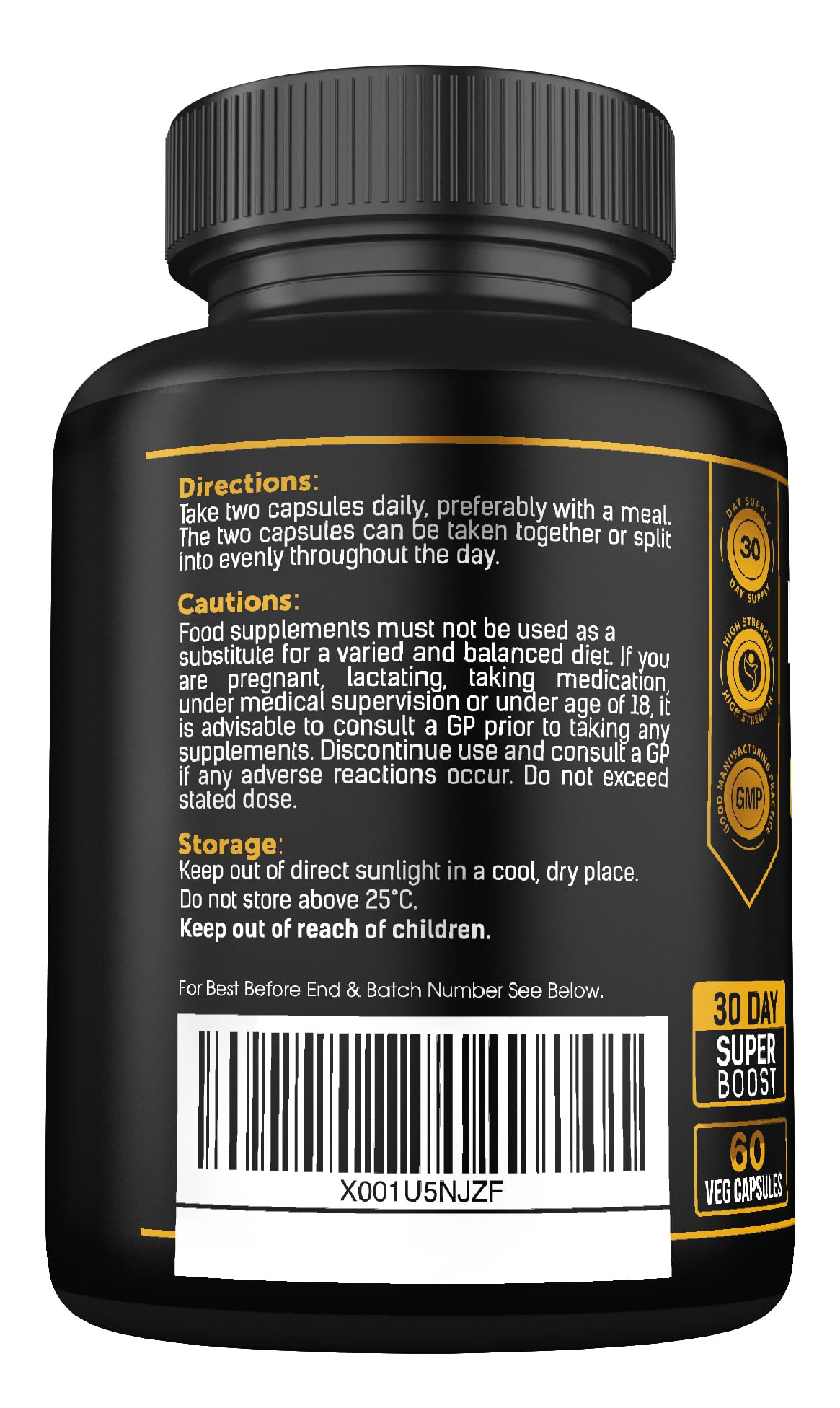 Lions Mane Supplement High Strength 26,000mg Plus 5 Vitamins - Maple Wellness Supplements