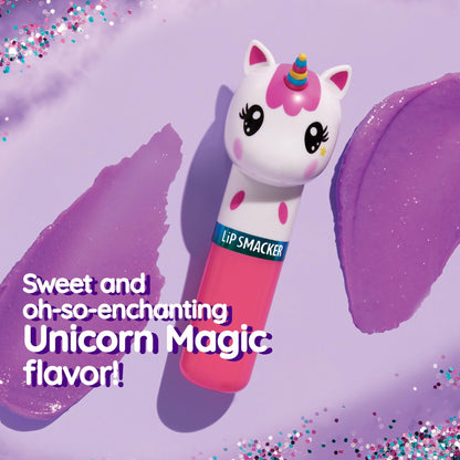 Lip Smacker Lippy Pals Unicorn, Flavored Moisturizing & Smoothing Soft Shine Lip Balm, Hydrating & Protecting Fun Tasty Flavors, Cruelty-Free & Vegan - Unicorn Magic - Maple Wellness Supplements