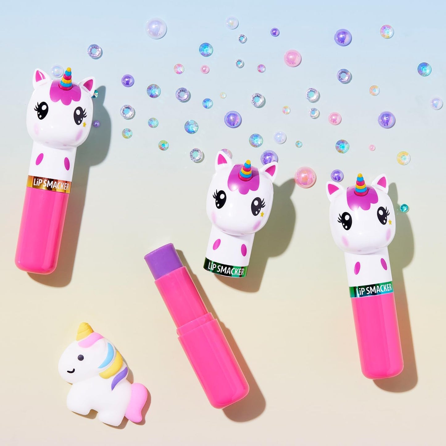 Lip Smacker Lippy Pals Unicorn, Flavored Moisturizing & Smoothing Soft Shine Lip Balm, Hydrating & Protecting Fun Tasty Flavors, Cruelty-Free & Vegan - Unicorn Magic - Maple Wellness Supplements