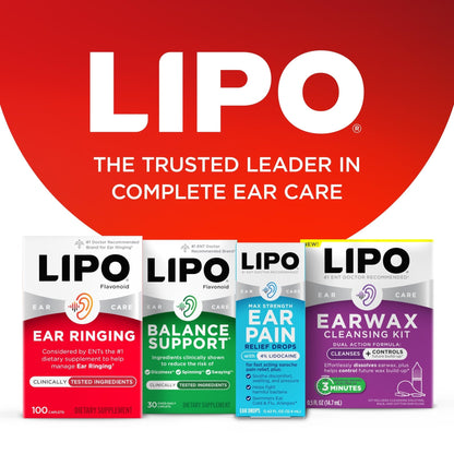 Lipo Flavonoid Ear Ringing - Doctor-Recommended for Ringing Ears – Clinically Proven Lemon Bioflavonoid Complex with Vitamins C, B1, B2, B6, B12, - Maple Wellness Supplements