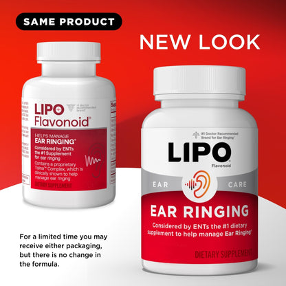 Lipo Flavonoid Ear Ringing - Doctor-Recommended for Ringing Ears – Clinically Proven Lemon Bioflavonoid Complex with Vitamins C, B1, B2, B6, B12, - Maple Wellness Supplements