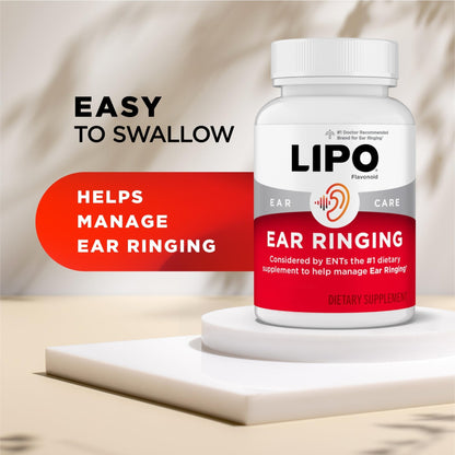 Lipo Flavonoid Ear Ringing - Doctor-Recommended for Ringing Ears – Clinically Proven Lemon Bioflavonoid Complex with Vitamins C, B1, B2, B6, B12, - Maple Wellness Supplements
