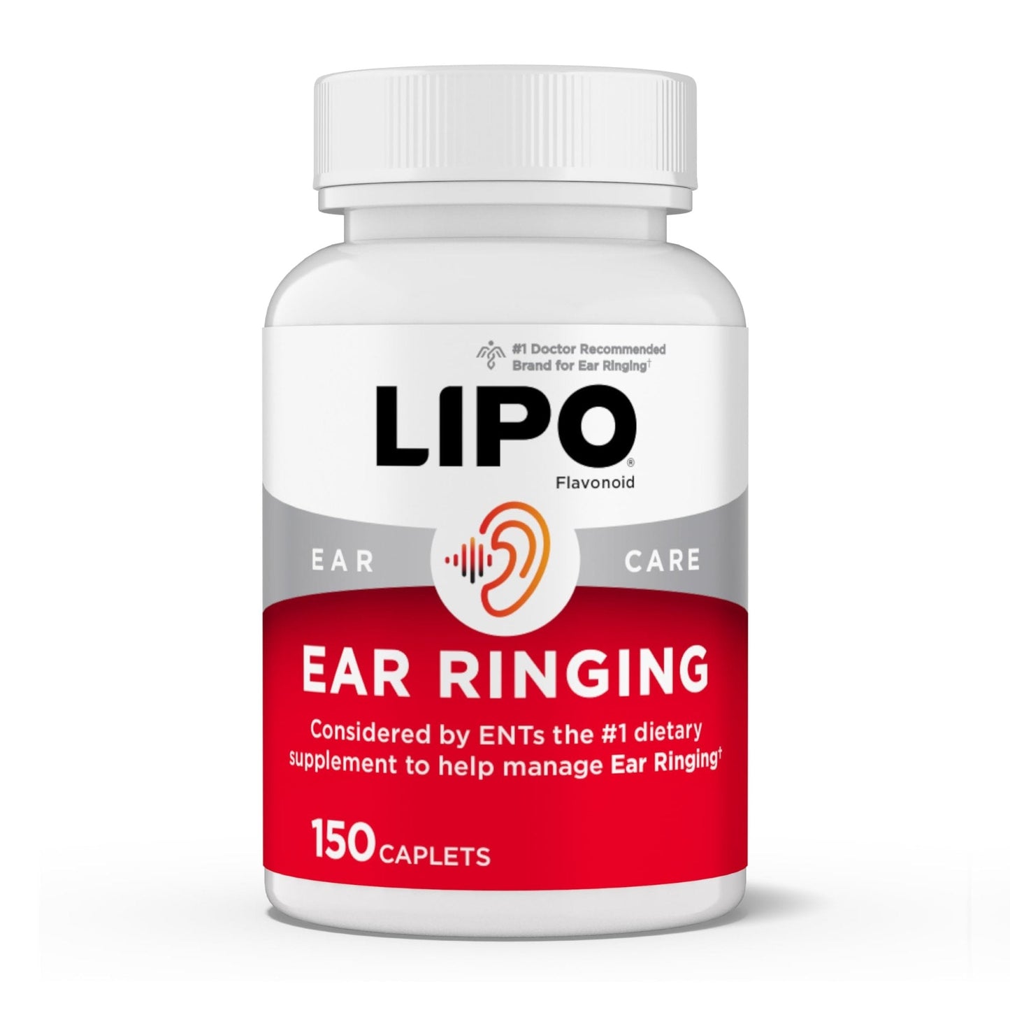 Lipo-Flavonoid Ear Ringing - Doctor-Recommended for Ringing Ears - Clinically Proven Lemon Bioflavonoid Complex with Vitamins C, B1, B2, B6, B12 - Maple Wellness Supplements