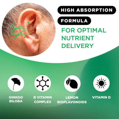 Lipo-Flavonoid for Vertigo & Dizziness Relief, Clinically Tested Formula with Ginkgo Biloba, Vitamin D, & Vitamin B Complex - Maple Wellness Supplements