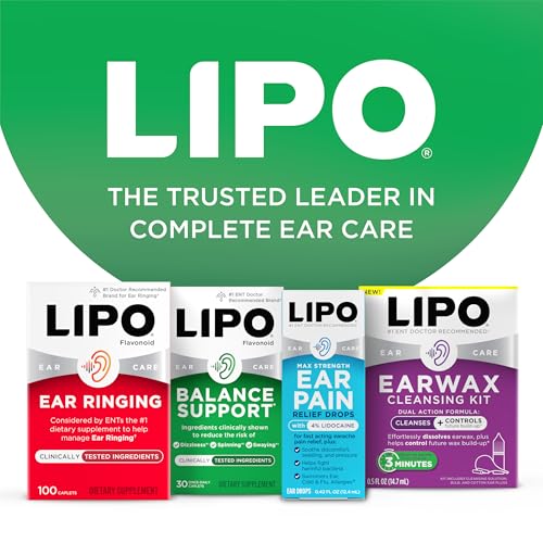 Lipo-Flavonoid for Vertigo & Dizziness Relief, Clinically Tested Formula with Ginkgo Biloba, Vitamin D, & Vitamin B Complex - Maple Wellness Supplements