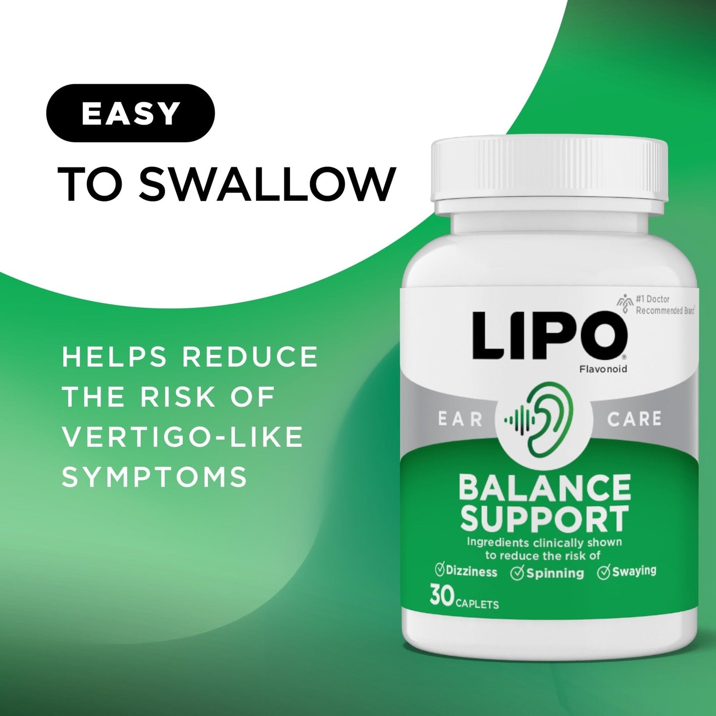 Lipo-Flavonoid for Vertigo & Dizziness Relief, Clinically Tested Formula with Ginkgo Biloba, Vitamin D, & Vitamin B Complex - Maple Wellness Supplements