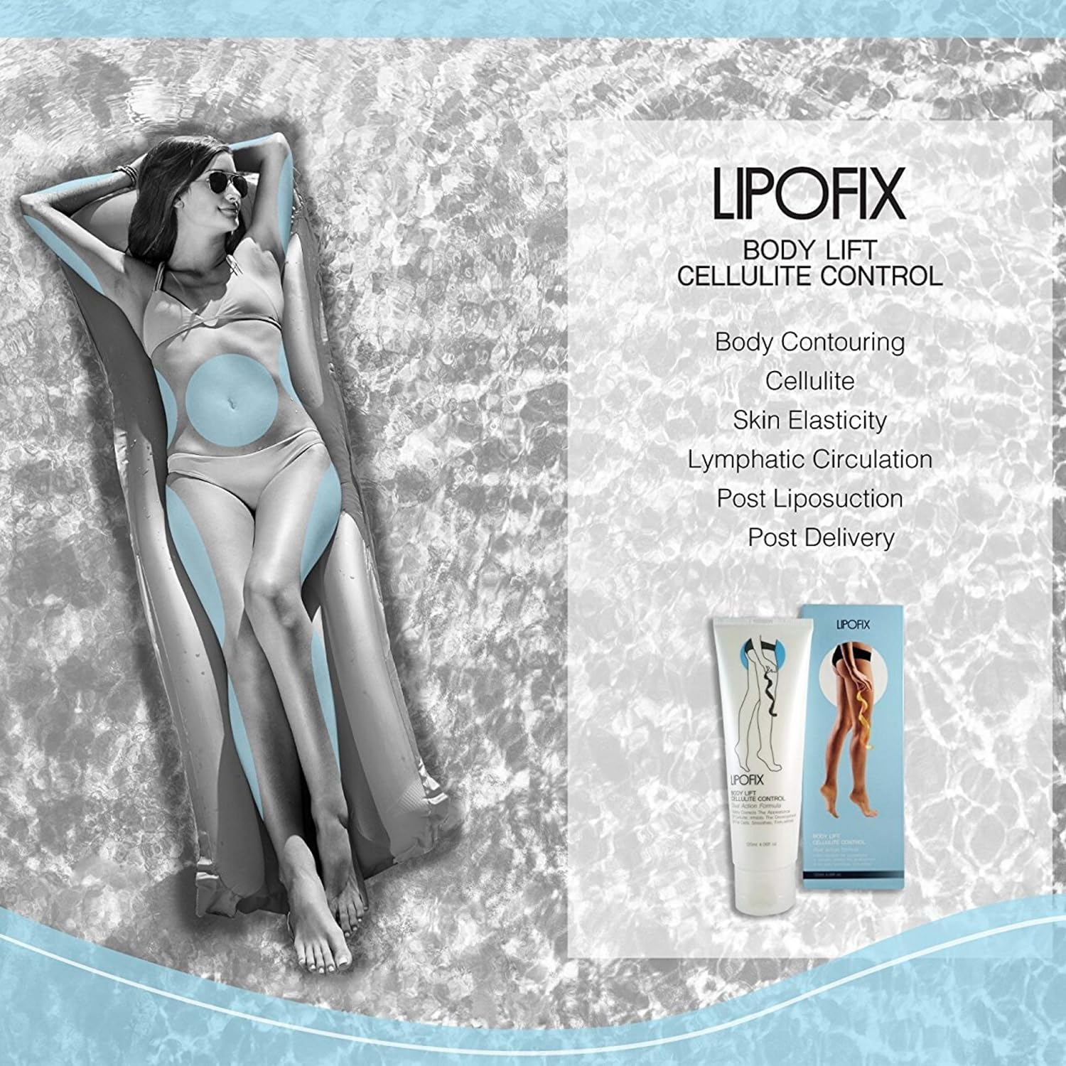 LIPOFIX Anti Cellulite Cream Luxurious Formula Body Contour Cream Effectively Tone - Maple Wellness Supplements