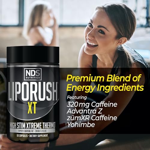 LIPORUSH NDS Nutrition XT - Super Concentrated Thermogenic with L-Carnitine & Teacrine - Maple Wellness Supplements