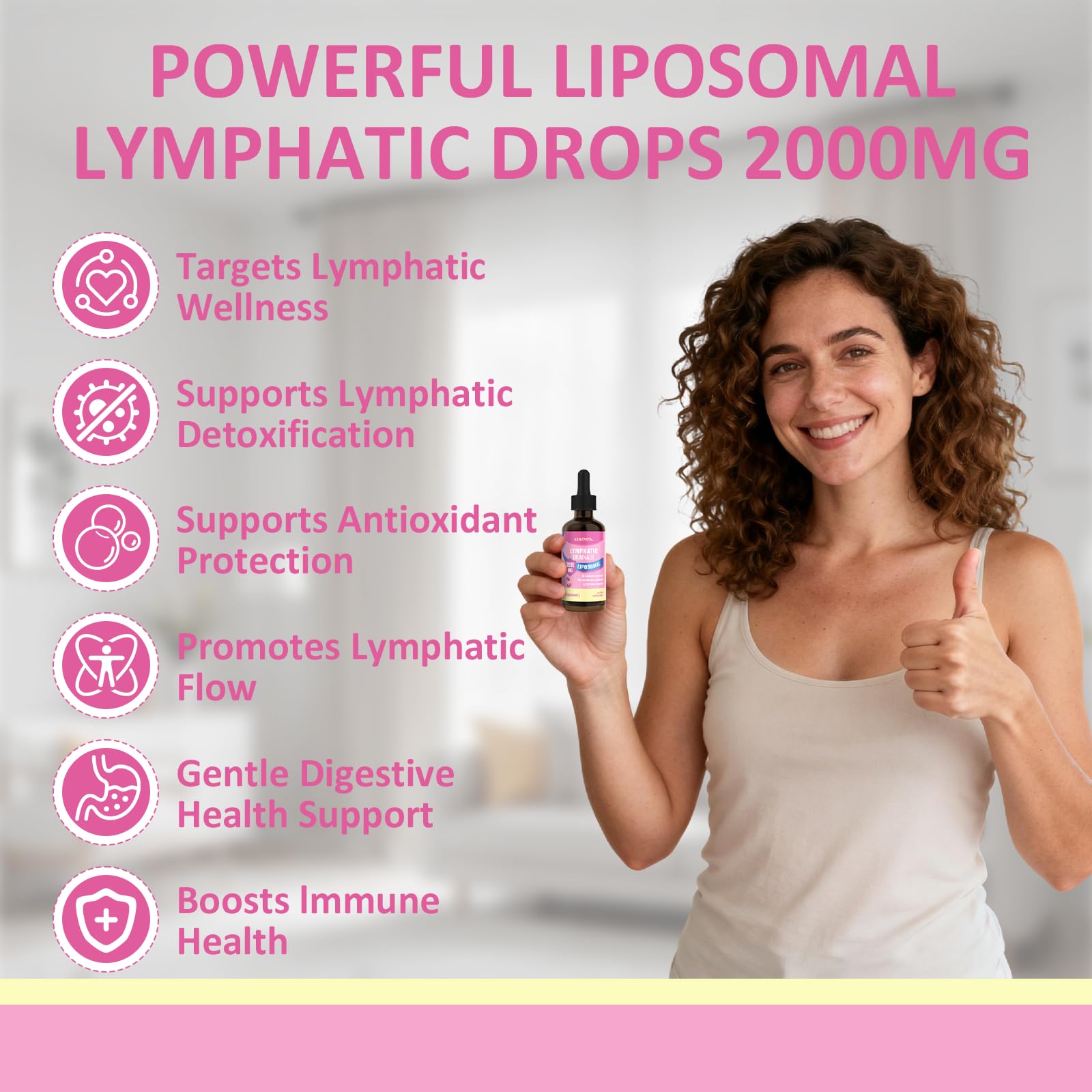 Liposomal Lymphatic Drainage Drops, Lymphatic Support with Echinacea, Dandelion, Turmeric, Burdock, Elderberry, and Calendula, Lymph System Support & Immune Health - Maple Wellness Supplements