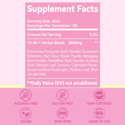 Liposomal Lymphatic Drainage Drops, Lymphatic Support with Echinacea, Dandelion, Turmeric, Burdock, Elderberry, and Calendula, Lymph System Support & Immune Health - Maple Wellness Supplements