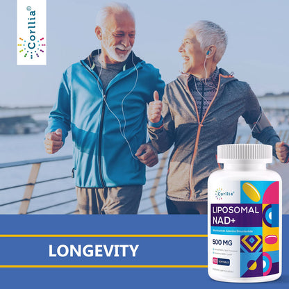 Liposomal NAD+ 500mg with TMG 250mg Softgels, Nicotinamide Riboside Alternative, Actual NAD+ Supplement, 120 Servings - Maple Wellness Supplements
