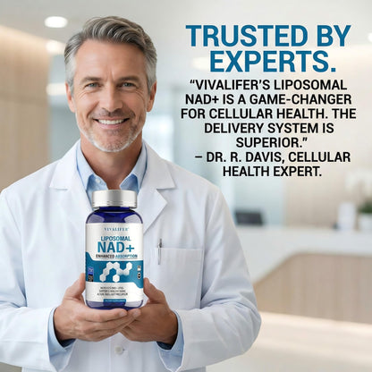 Liposomal NAD+ Supplement 750mg - 120 Capsules NMN Alternative Superior Absorption & Bioavailability -True Nicotinamide Adenine Dinucleotide for Cellular Energy, DNA Repair Support & Healthy Aging - Maple Wellness Supplements