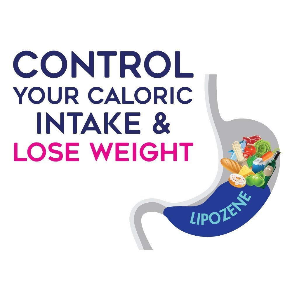 Lipozene Weight-Management Fiber Supplement, 60 Capsules | Non-Stimulant Glucomannan Formula for Healthy Lifestyle Support - Maple Wellness Supplements