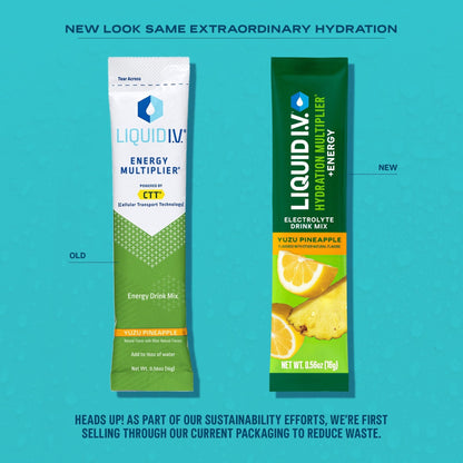Liquid I.V.® Hydration Multiplier +Energy | Blackberry-Peach | Electrolyte Powder Drink Mix | 1 Pack (14 Servings) - Maple Wellness Supplements