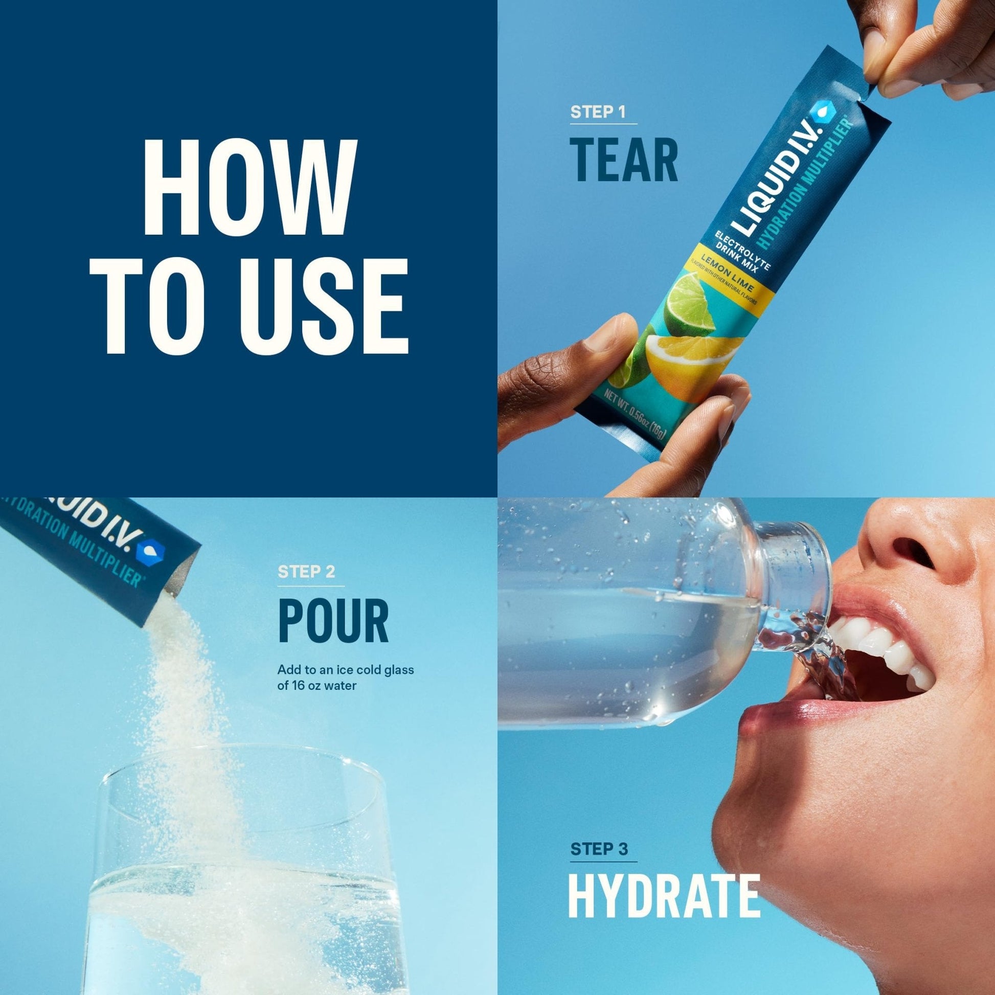 Liquid I.V.® Hydration Multiplier - Grapefruit | Electrolyte Powder Drink Mix | 1 Pack (16 Servings) - Maple Wellness Supplements