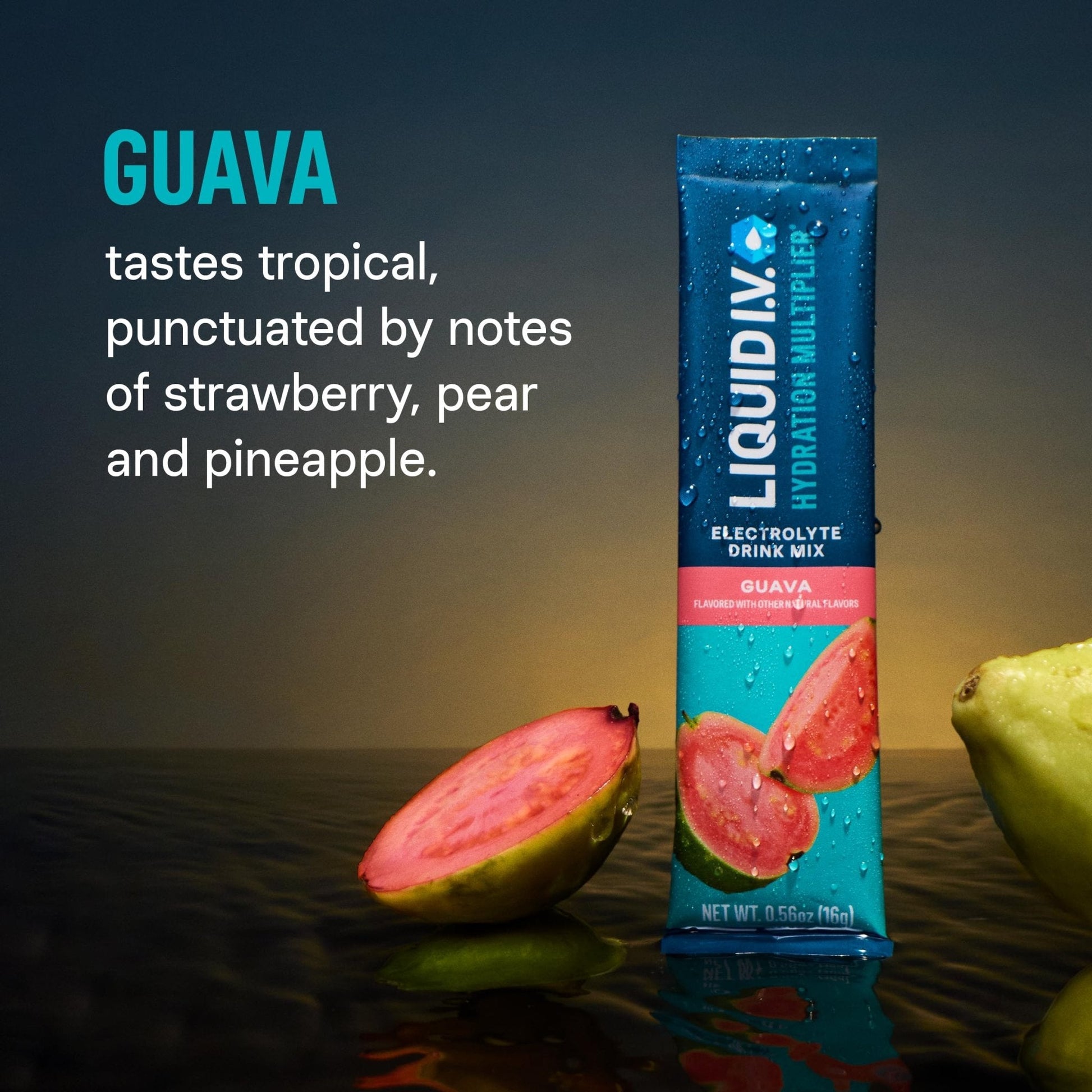Liquid I.V.® Hydration Multiplier - Guava | Electrolyte Powder Drink Mix | 1 Pack (16 Servings) - Maple Wellness Supplements