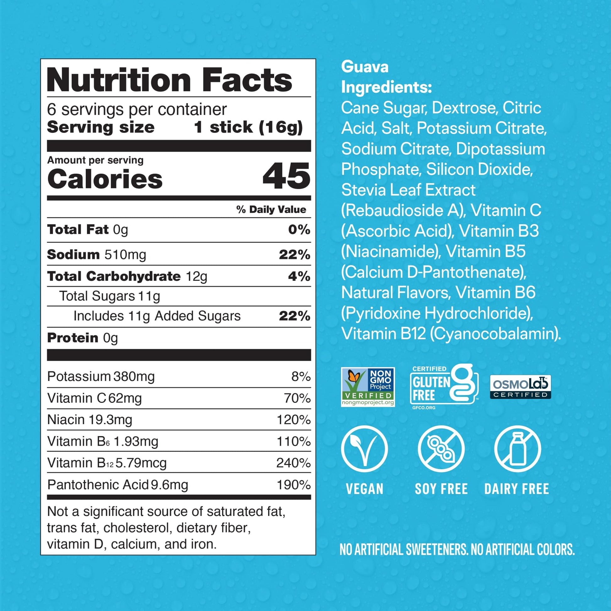 Liquid I.V.® Hydration Multiplier - Guava | Electrolyte Powder Drink Mix | 1 Pack (16 Servings) - Maple Wellness Supplements