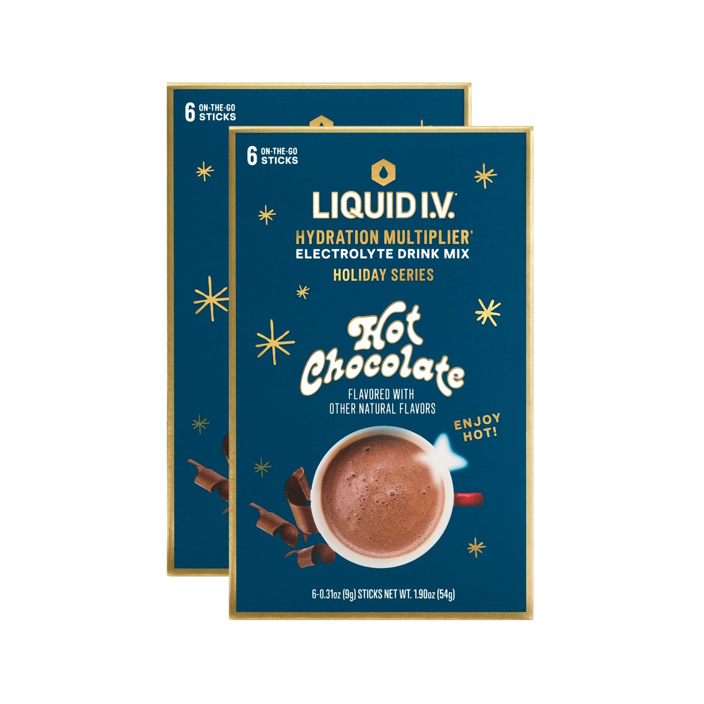Liquid I.V.® Hydration Multiplier Hot Chocolate | Limited Edition Electrolyte Powder Drink | 2 Pack (12 Servings) - Maple Wellness Supplements
