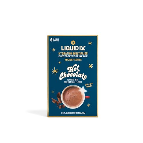 Liquid I.V.® Hydration Multiplier Hot Chocolate | Limited Edition Electrolyte Powder Drink | 2 Pack (12 Servings) - Maple Wellness Supplements