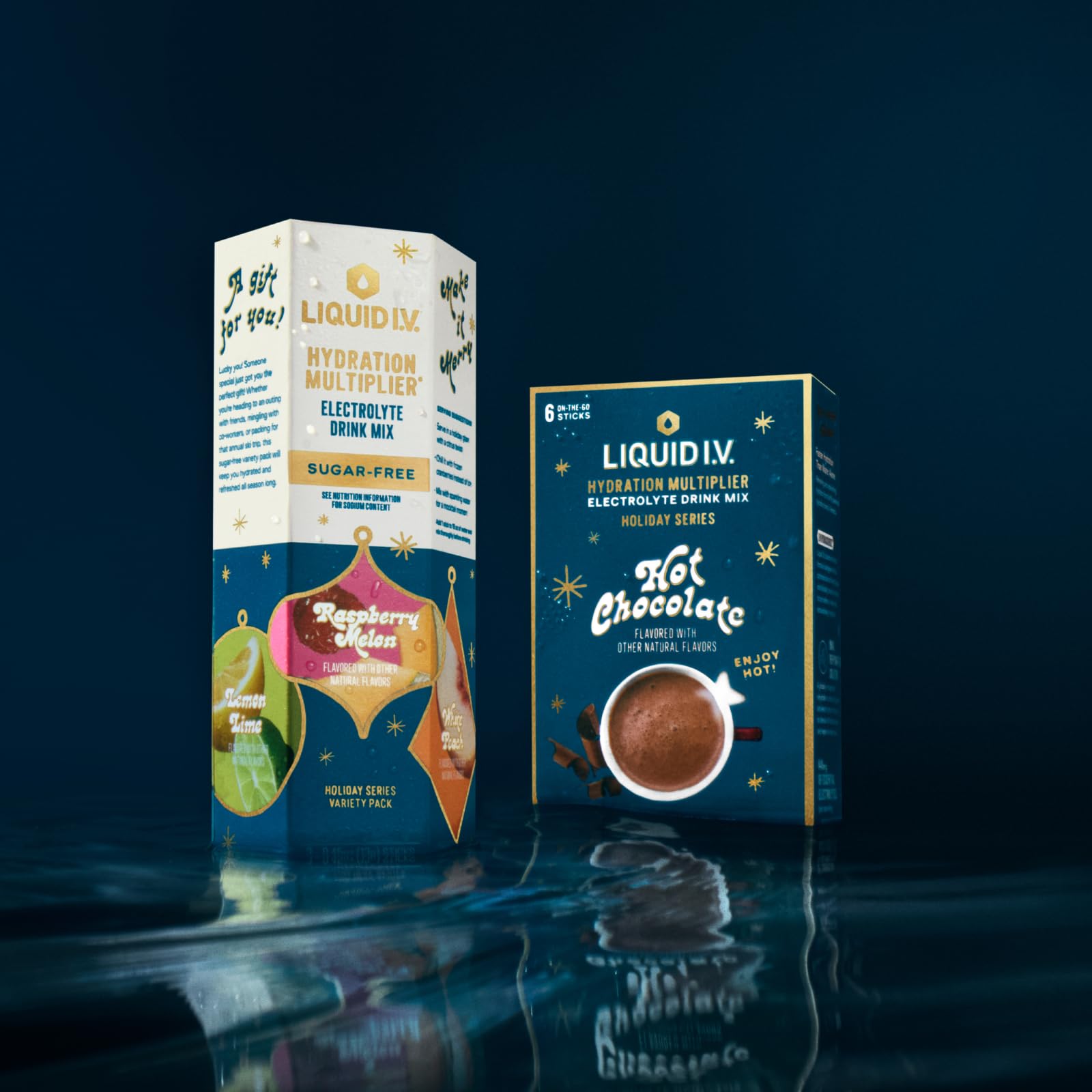 Liquid I.V.® Hydration Multiplier Hot Chocolate | Limited Edition Electrolyte Powder Drink | 2 Pack (12 Servings) - Maple Wellness Supplements