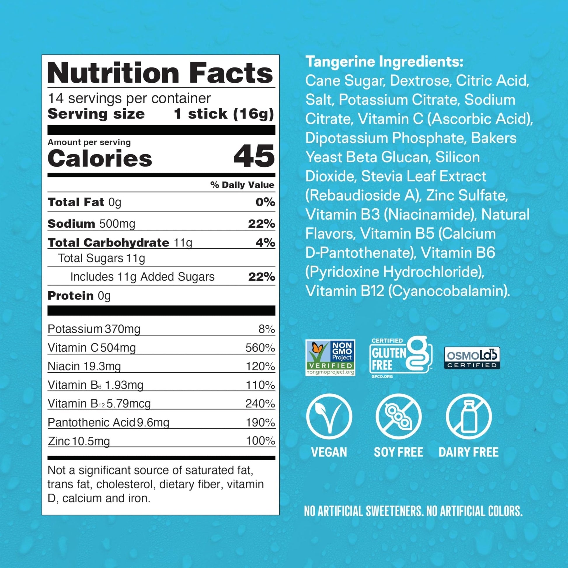 Liquid I.V.® Hydration Multiplier +Immune Support - Tangerine | Electrolyte Powder Drink Mix | 1 Pack (14 Servings) - Maple Wellness Supplements