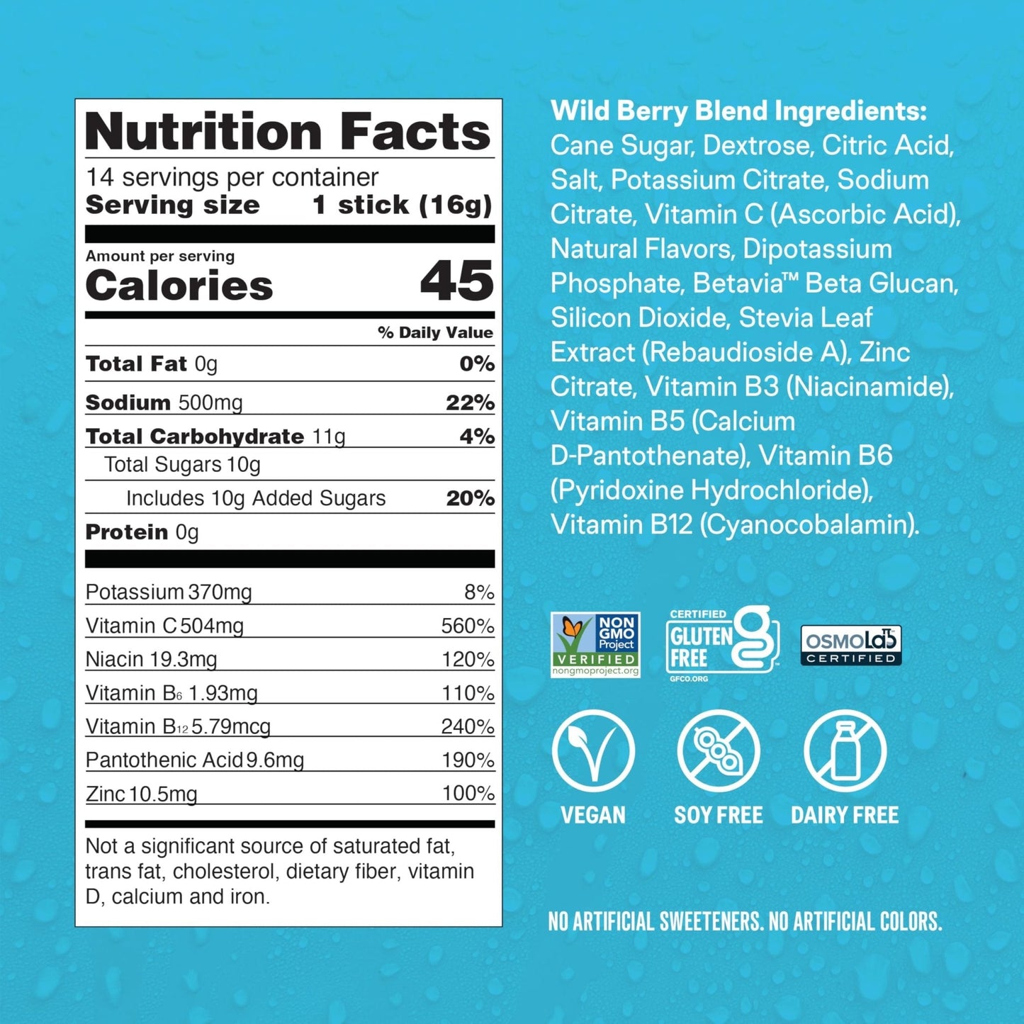 Liquid I.V.® Hydration Multiplier +Immune Support - Wild Berry Blend | Electrolyte Powder Drink Mix | 1 Pack (14 Servings) - Maple Wellness Supplements