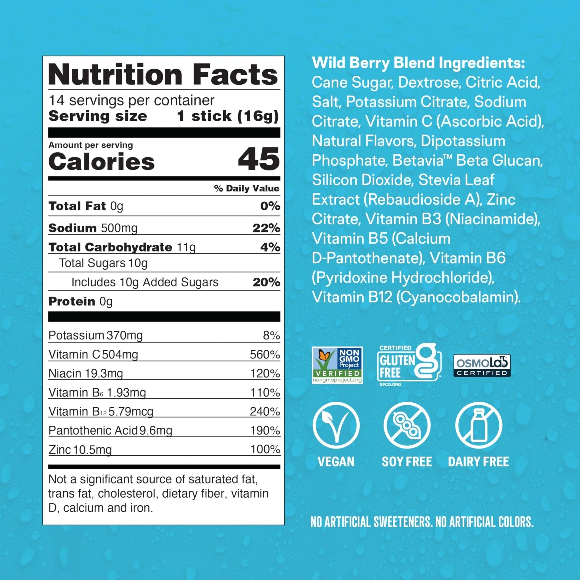 Liquid I.V.® Hydration Multiplier +Immune Support - Wild Berry Blend | Electrolyte Powder Drink Mix | 1 Pack (14 Servings) - Maple Wellness Supplements